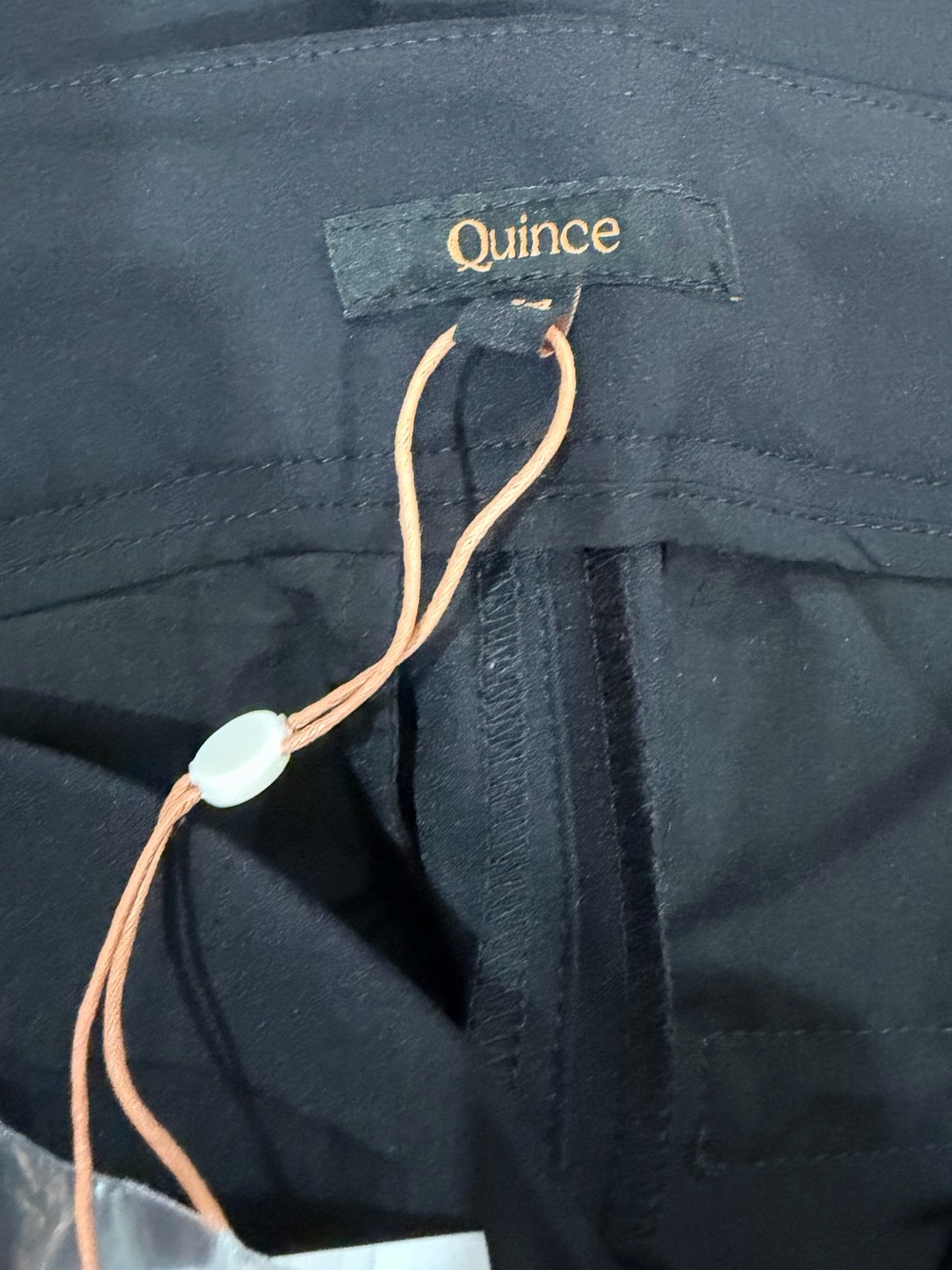 NWT Quince Black Nylon & Spandex Scuba Slim Ankle Pants Sz. 14 - Picture 7 of 8